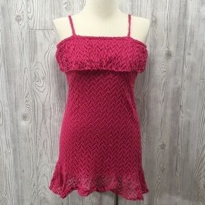 Beautees Hot Pink Ruffled Dress Size 8